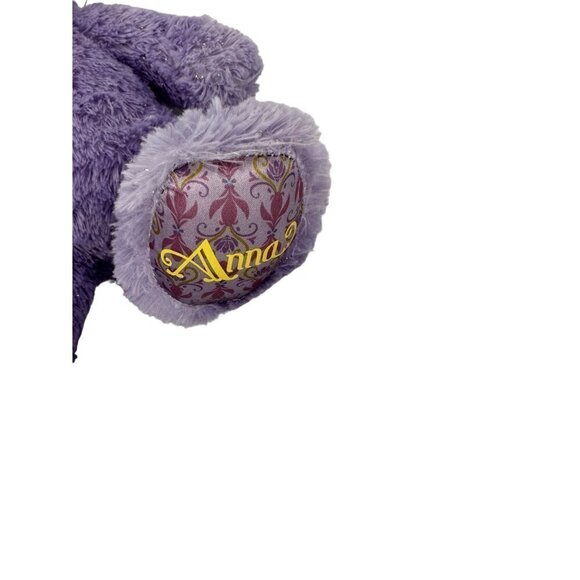 Build a Bear Disney Frozen Anna Plush Sparkle Pink Nose Sewn Eyes Toy  Purple - Picture 3 of 10